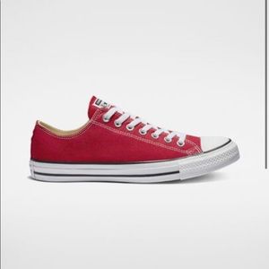 Converse Youth Red Low Tops